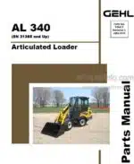 Photo 4 - Gehl AL340 Parts Manual Articulated Loader 918413