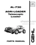 Photo 4 - Gehl AL730 Agri-Loader Parts Manual Telescopic Loader 908473