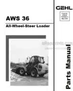 Photo 4 - Gehl AWS36 Parts Manual All Wheel Steer Loader 918263