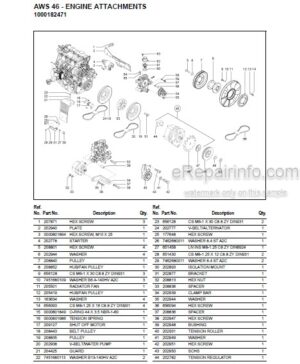 Photo 10 - Gehl AWS46 Parts Manual All Wheel Steer Loader 918266