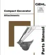 Photo 4 - Gehl Attachments Parts Manual Compact Excavator 918180