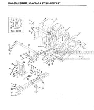 Photo 3 - Gehl CB1060 Service Parts Manual Forage Harvester 904519