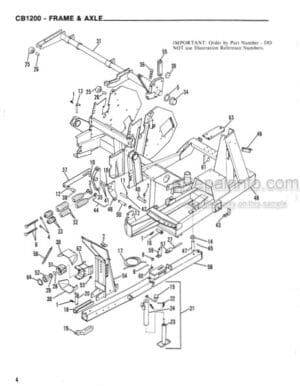 Photo 6 - Gehl CB1200 Service Parts Manual Forage Harvester 902495