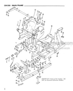 Photo 2 - Gehl CB1250 Service Parts Manual Forage Harvester 902734