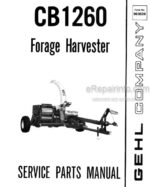 Photo 4 - Gehl CB1260 Service Parts Manual Forage Harvester 903628