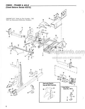 Photo 4 - Gehl CB800 Service Parts Manual Forage Harvester 902577