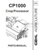 Photo 4 - Gehl CP1000 Parts Manual Crop Processor 908029