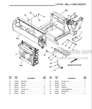 Photo 4 - Gehl CP1000 Parts Manual Crop Processor 908029