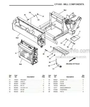 Photo 1 - Gehl CP1000 Parts Manual Crop Processor 908029