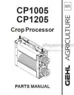 Photo 4 - Gehl CP1005 CP1205 Parts Manual Crop Processor 908161