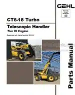 Photo 4 - Gehl CT6-18 Turbo Parts Manual Telescopic Handler 913347
