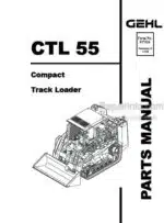 Photo 4 - Gehl CTL55 Parts Manual Compact Track Loader 917316