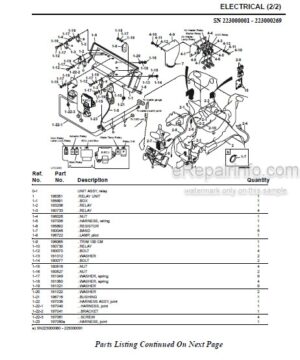 Photo 5 - Gehl 603 Parts Manual Compact Excavator 918072