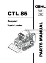 Photo 4 - Gehl CTL85 Kubota V3800DI-T Parts Manual Compact Track Loader Engine 917301