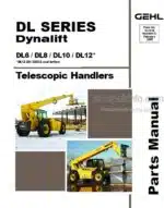 Photo 4 - Gehl DL Series Dynalift DL6 DL8 DL10 DL12 Parts Manual Telescopic Handlers 907878