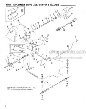 Photo 11 - Gehl FB99 Service Parts Manual Forage Blower 902494