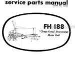 Photo 4 - Gehl FH188 Chop-King Service Parts Manual Harvester Main Unit 2262C