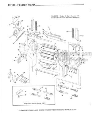 Photo 7 - Gehl 2109 Parts Manual Windrow Merger 918016