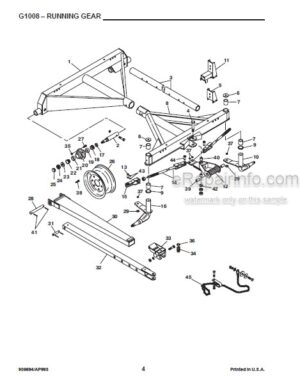 Photo 6 - Gehl G Series 8 Service Parts Manual Running Gear 906694