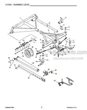 Photo 13 - Gehl G Series 8 Service Parts Manual Running Gear 906694