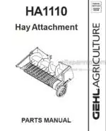 Photo 3 - Gehl HA1110 Parts Manual Hay Attachment 907551