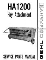 Photo 4 - Gehl HA1200 Service Parts Manual Hay Attachment 903394