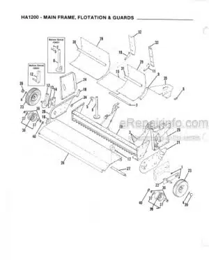 Photo 1 - Gehl HA1200 Service Parts Manual Hay Attachment 903394