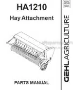 Photo 4 - Gehl HA1210 Service Parts Manual Hay Attachment 903394[S]