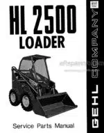 Photo 4 - Gehl HL2500 Service Parts Manual Loader 901213