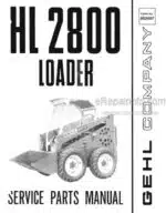 Photo 4 - Gehl HL2800 Service Parts Manual Loader 902407