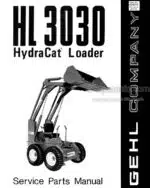 Photo 3 - Gehl HL3030 HydraCat Service Parts Manual Loader 620371