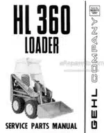Photo 4 - Gehl HL360 Service Parts Manual Loader 902572