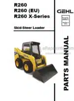 Photo 4 - Gehl R260 R260EU R260 X-Series Parts Manual Skid-Steer Loader 50950172