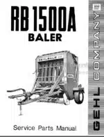 Photo 4 - Gehl RA1500A Service Parts Manual Baler 901959
