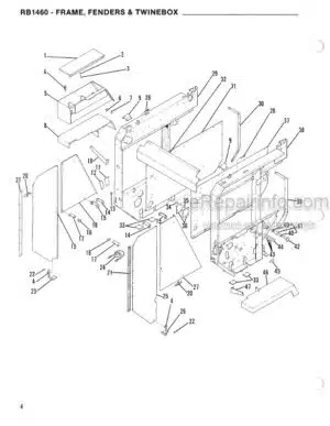 Photo 7 - Gehl R260 R260EU R260 X-Series Parts Manual Skid-Steer Loader 50950172