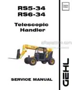 Photo 4 - Gehl RS5-34 RS6-34 Service Manual Telescopic Handler 913241