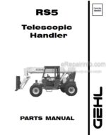 Photo 4 - Gehl RS5 Parts Manual Telescopic Handler 908495