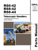 Photo 4 - Gehl RS6-42 RS8-42 RS8-44 Parts Manual Telescopic Handler 913273