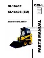 Photo 4 - Gehl SL1640L SL1640L EU Parts Manual Skid Steer Loader 917374