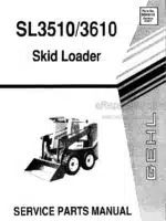 Photo 4 - Gehl SL3510 SL3610 Service Parts Manual Skid Loader 904914