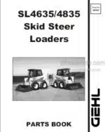 Photo 4 - Gehl SL4635 SL4835 Parts Book Skid Steer Loader 907807