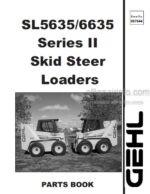 Photo 4 - Gehl SL5635 Series II SL6635 Series II Parts Book Skid-Steer Loader 907844