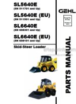 Photo 3 - Gehl SL5640E SL5640E-EU SL6640E SL6640E-EU Parts Manual Skid-Steer Loader 917341