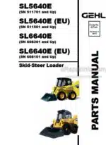 Photo 3 - Gehl SL5640E SL5640E-EU SL6640E SL6640E-EU Parts Manual Skid-Steer Loader 917341
