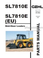 Photo 3 - Gehl SL7810E Sl7810E-EU Parts Manual Skid-Steer Loader 917222