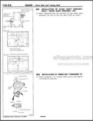 Photo 6 - Mitsubishi Engine Multipoint Fuel Injection System Emission Control System Workshop Manual PWEE9013-F