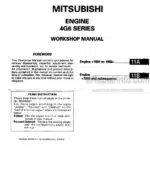 Photo 4 - Mitsubishi 4G6 Series Engine 1991 And Subsequent Workshop Manual PWEE9037-D