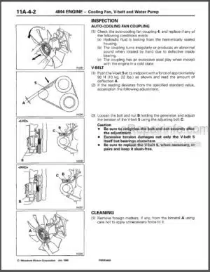 Photo 6 - Mitsubishi 6A12 Workshop Manual Engine PWEE9202-B
