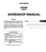 Photo 4 - Mitsubishi 6A12 Workshop Manual Engine PWEE9202-B