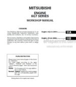 Photo 4 - Mitsubishi 6G7 Engine Series Up To 2001 And From 2002 Workshop Manual PWEE9061-I